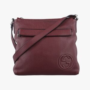 Gucci Interlocking G Soho Messenger Wine Red Leather 322059 B016486254